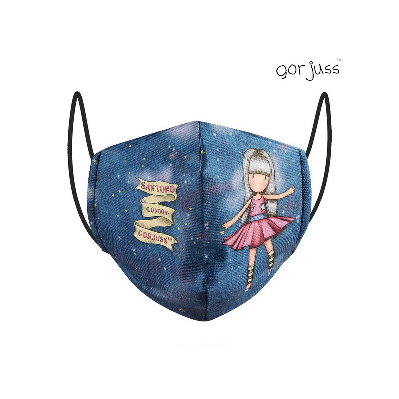 Masque en tissu réutilisable Gorjuss Dancing Among The Stars 6-9 ans