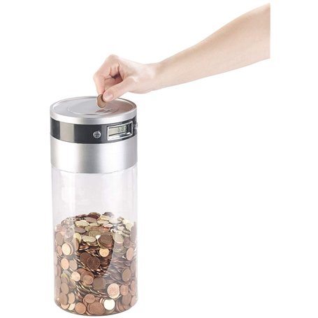 Tirelire XXL à compteur électronique et écran LCD [Infactory]