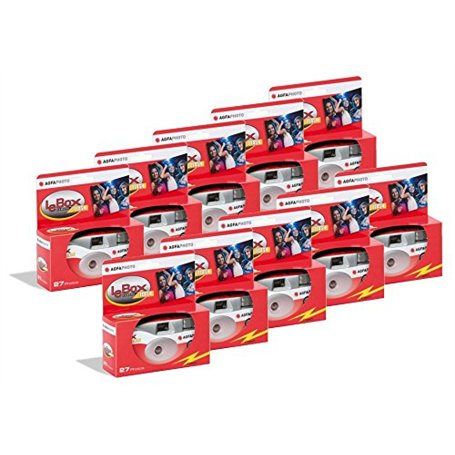 Agfa ag601020 – 10 AgfaPhoto LeBox 400 Lot de 10 appareils Photo jetables avec Flash