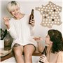Safe Carte France en Bois pour collecter 50 couvercles de Champagne | Collecteurs de Capsules de Bouteilles | idee Cadeau Humori