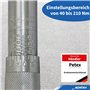 Petex 44710000 Clé Dynamométrique 40- 210 Nm, avec 3 Douilles 17/19/21 mm 1 Rallonge