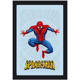 Empire 537607 Miroir imprimé Spiderman avec Cadre en Plastique façon Bois – Miroir 20 x 30 cm
