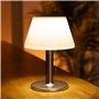 ito electronics Lampe de table solaire pour intérieur ou extérieur 3 niveaux 4-8 heures lumière lumière blanc chaud LED lumière 
