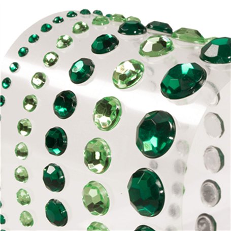 Bijoux de corps vert pour le maquillage Kryolan fantaisie