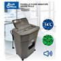 ProfiOffice Destructeur de Documents 80 Feuilles avec Alimentation Automatique, Coupe Micro P-4, équipé d'une Corbeille de 14 li