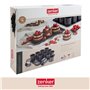 Zenker 7402 Plaque pâtisserie avec 12 mini moules ronds, 12 mini moule à flan, 12 petits moules gâteaux hauts, plaque cuisson, A
