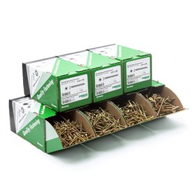 Ensemble de vis à tête fraisée PARCO 4900 - Pour aggloméré - Jaune - Tête Torx pour embout TX 890P109