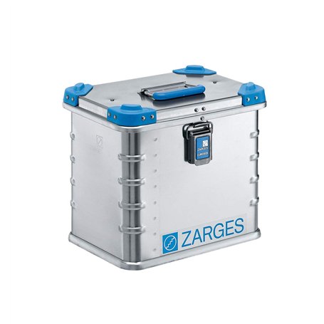 ZARGES - Caisse Aluminium Eurobox - Boîte Stockage & Transport Universelle - 400x300x340 mm - Aluminium Naturel - Poignées De Tr