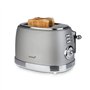 Korona 21667 Grille-pain | 2 tranches | Design rétro | Gris | 6 niveaux de brunissage | Rétro | Décongélation