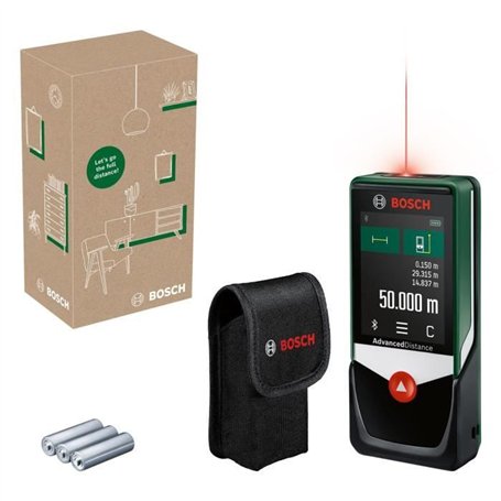Télémetre laser AdvancedDistance 50 C de Bosch (mesure précise de la distance jusqu'a 50 metres