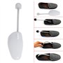 Incutex Lot de 5 Paires embauchoirs taille adaptable 38-44, Forme Chaussure en Plastique, Transparent