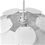 kwmobile Lampe Puzzle Suspension Plafond - Luminaire Abat-Jour Fleur avec Câble et Bague E27 - Lustre Chambre Salle à Manger Cui