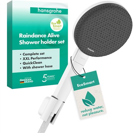 hansgrohe Raindance Alive Select S 24611700 Set de douche avec pommeau de douche à économie d'eau (EcoSmart