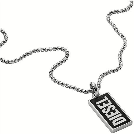 Pendentif Homme Diesel DX1515040 Argenté Noir