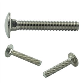 AGBERG Lot de 10 vis à tête bombée M6 x 40 mm