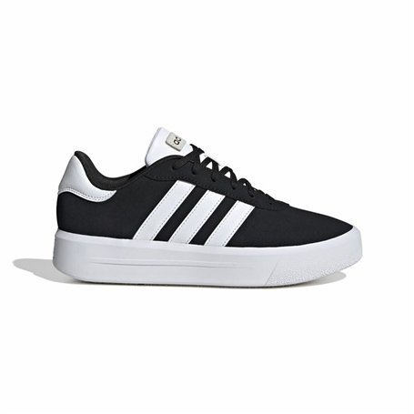 Chaussures de sport pour femme Adidas Court Platform Suede Noir