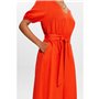 ESPRIT 034ee1e377 Robe, 880/Bright Orange, 42 Femme