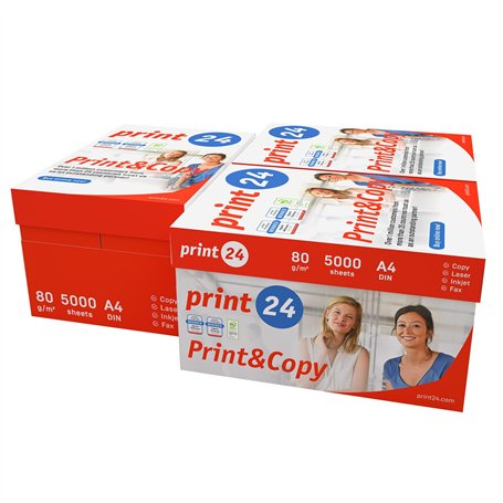 print24 Lot de 15 000 feuilles de papier A4 pour imprimante et photocopieur