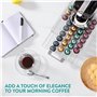 Navaris Distributeur de Capsules Café - Tiroir Rangement Capsule Cafe Transparent Compatible avec Nespresso - Porte Capsule Orga