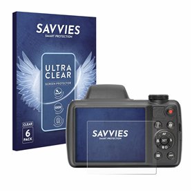 savvies Protection Ecran pour Kodak Pixpro AZ528 (6 Pièces) - Film Protection Ultra Clair