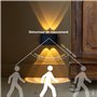 Almond Light Lampe Murale LED Aluminium avec Détecteur de Mouvement & Crépusculaire - Veilleuse Prise Automatique - Applique Plu