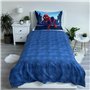 Marvel Spiderman Parure de lit réversible pour 140 x 200 cm - 70 x 90 cm - Bleu araignée