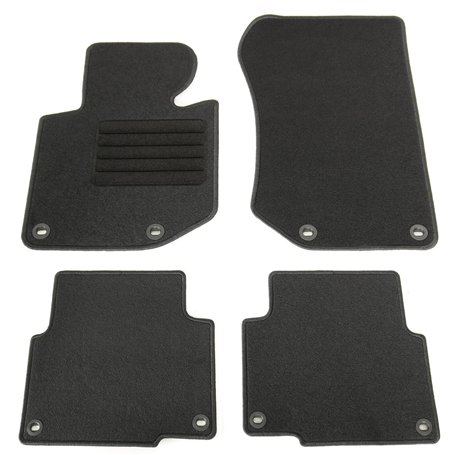 AD Tuning GmbH hg1717 Tapis de Coupe Tapis de Voiture Tapis de Sol Set Noir en Velours Carpet Floor Mats