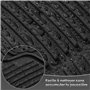 WOLTU Tapis de Voiture Universel,Voiture Tapis de Sol Tapis en Caoutchouc Set Noir