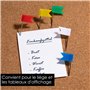 OfficeTree Lot de 200 epingles Drapeau en 5 Coloris Assortis - parfaites pour Marque des Cartes/Cartes du Monde/Tableaux - avec