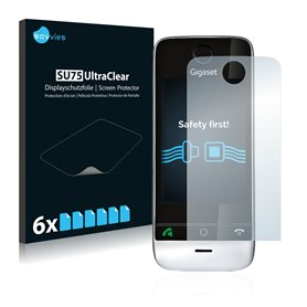 savvies Protection Ecran pour Gigaset SL910 (découpe circulaire) (6 Pièces) - Film Protection Ultra Clair