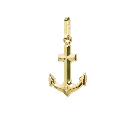 NKlaus Maritim Ancre pendentif 17x11mm porte-bonheur 8 carat or 333 or jaune 9264