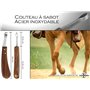 Couteau à sabot professionnel couteau à griffes couteau de soin des sabots outil de maréchal-ferrant Acier inoxydable spécial av
