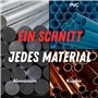 S&S-Shop Lame de scie circulaire en carbure de tungstène - Diamètre 300 mm, 100 dents - Pour aluminium, métaux non ferreux, plas