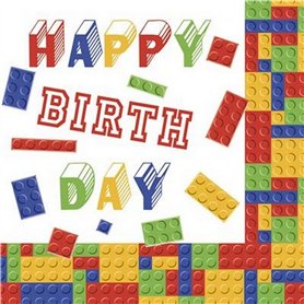 Lot de 20 serviettes de table pour anniversaire - Motif enfant - Garçon - Fête - Happy Birthday - Décoration de table 33 x 33 cm Lot de 20 serviettes de table pour anniversaire - Motif enfant - Garçon - Fête - Happy Birthday - Décoration de table 33 x 33 cm