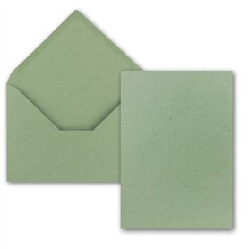 Lot de 25 cartes avec enveloppes, en papier kraft - Cartes simples au format A5 (14,8 x 21 cm) - Enveloppes au format C5 (15,7 x Lot de 25 cartes avec enveloppes