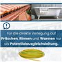Kalitec Câble H07V-K 16 mm² Vert/Jaune 2 m - Câble de Terre Flexible - Conducteur de Protection - Toron Simple en PVC - Câblage 