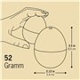 Brainstream A000324 PiepEi Schantall Minuteur Moyen Plastique Multicoloré 6 x 6 x 5 cm