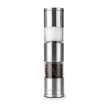 ROMINOX Coffret cadeau Moulin à sel et poivre // Dumelo – Moulin à épices manuel de forme mince
