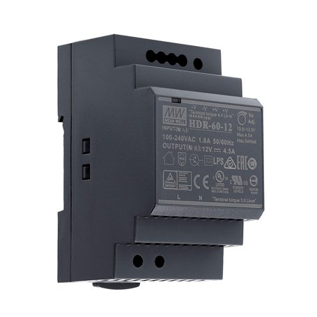 Mean Well HDR-60-12 Bloc d'alimentation pour rail DIN 12 V CC 4