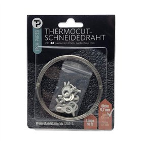 Lot de fil à couper le polystyrène - Fil chauffant WDVS - 10 mètres - 0