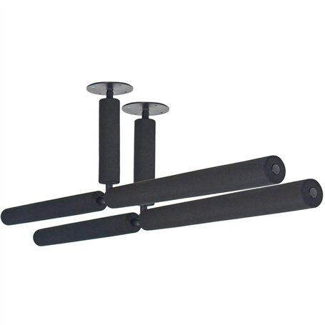 4boarder Support de Plafond Double-Sup - Support Mural pour Sup - Planche de Surf - Longboard - Ondulation - Noir
