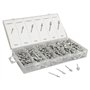 Lot de 400 rivets aveugles en aluminium, 400 rivets de 4 tailles différentes dans une boîte de rangement