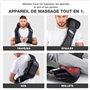 Masseur dos et cervicales Klopfy de Donnerberg/Appareil de Massage Tapotement & Shiatsu/Détente & Soulagement des Douleurs/Fonct