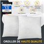 LILENO HOME Lot de 6 de garnissage d'oreiller 40x40 cm - Coussin intérieur Lavable à 40°C adapté aux allergiques - Garnissage en