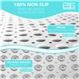 Brandsseller Tapis de Baignoire 70 cm x 38 cm Antidérapant Mat de Baignoire Anti-Glisse avec Ventouses - Blanc