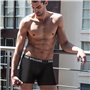 Ted Williams Lot de 6 Boxers Noir Homme, Coton, Taille L, Confortable et élastique - Boxer Shorty Homme - sous-vêtements pour Ho