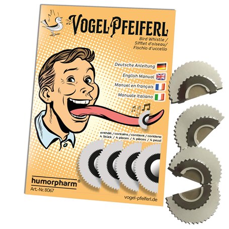 humorpharm Siffl et d‘Oiseau (Pack de 4)