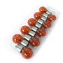 LIGHTWORLD24 10 x PY21W Ampoule Clignotant 12V BAU15s S25 21W Orange – Ampoules Voiture Clignotant Avant/Arrière – Ampoule Auto