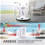 AREBOS Ventilateur de table avec télécommande & minuterie | 55W | oscillation 3D | ventilateur avec 4 niveaux de vitesse | incl.