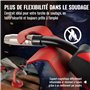 Poppstar Support Universel pour Torche de Soudage MIG MAG avec pied magnétique pour fixation à la table de soudage (p.e. pour MB